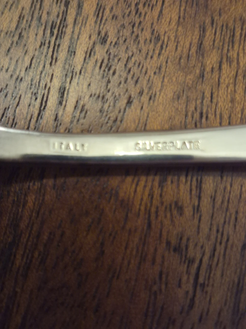 Silver Plated ‎ Floral-Scallop Dessert Spoon Set - 6 Pieces Made In Italy